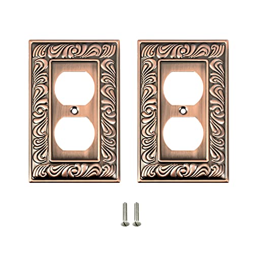 Baroque Brilliance Wall Plate Collection - Antique Copper