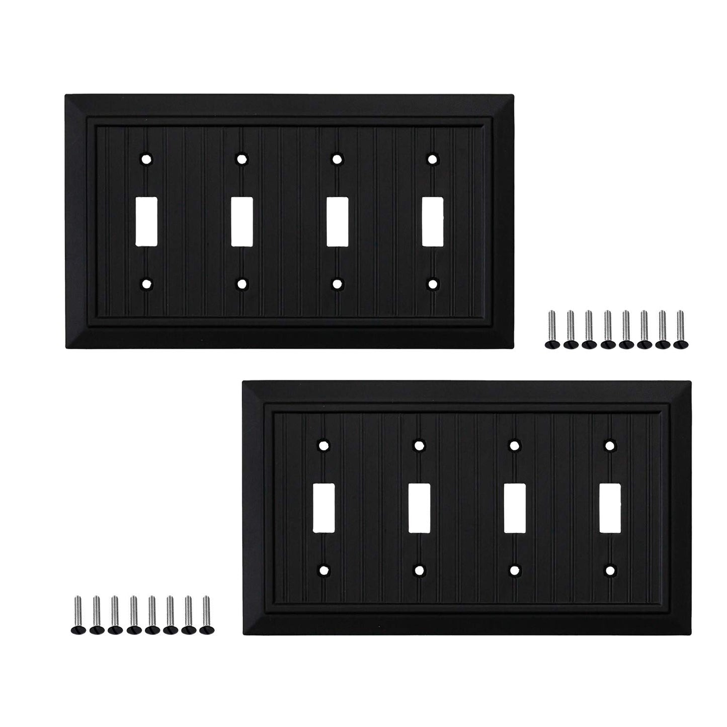 Beaded Elegance Wall Plate Collection - Black