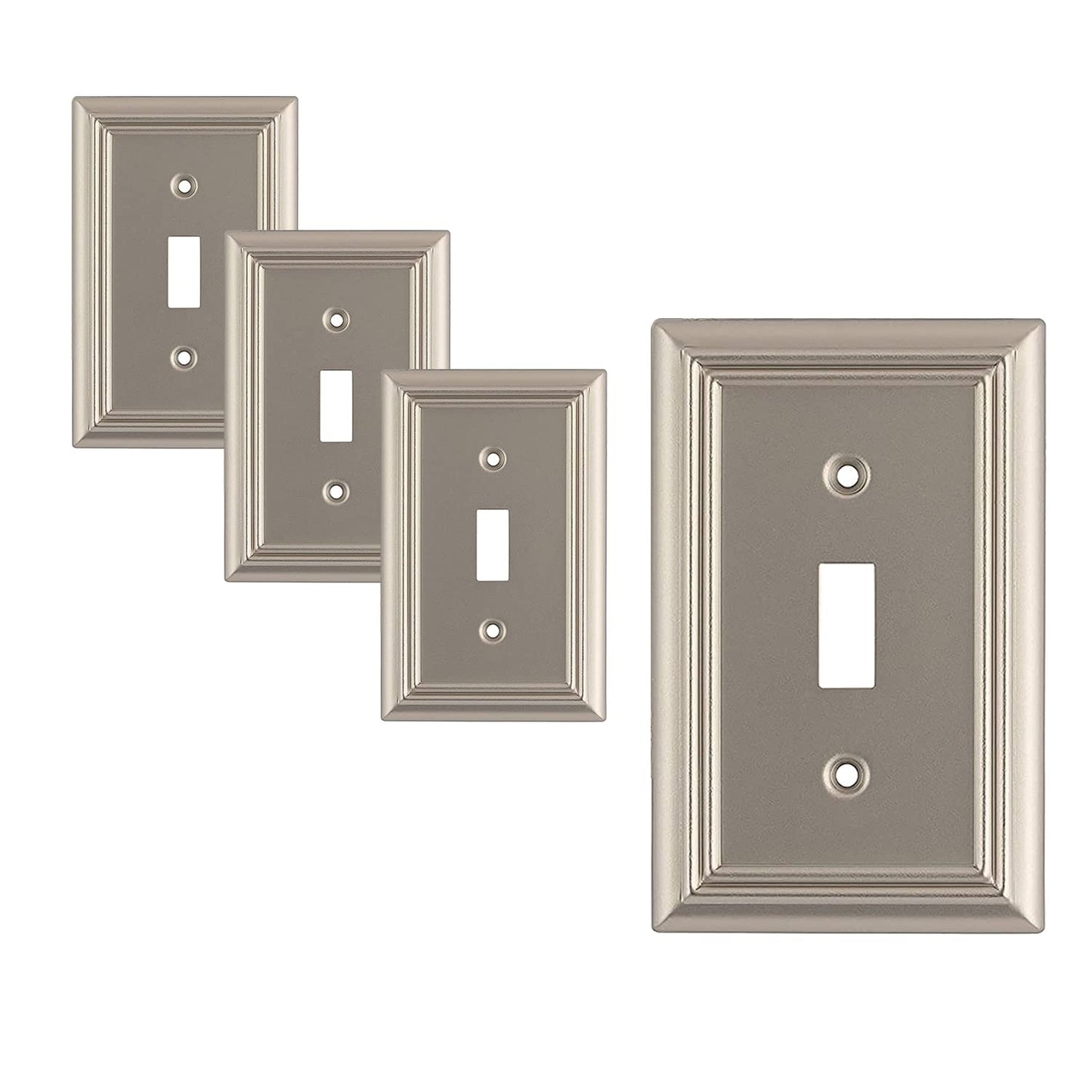 Luxe Essence Wall Plate Collection - Satin Nickel