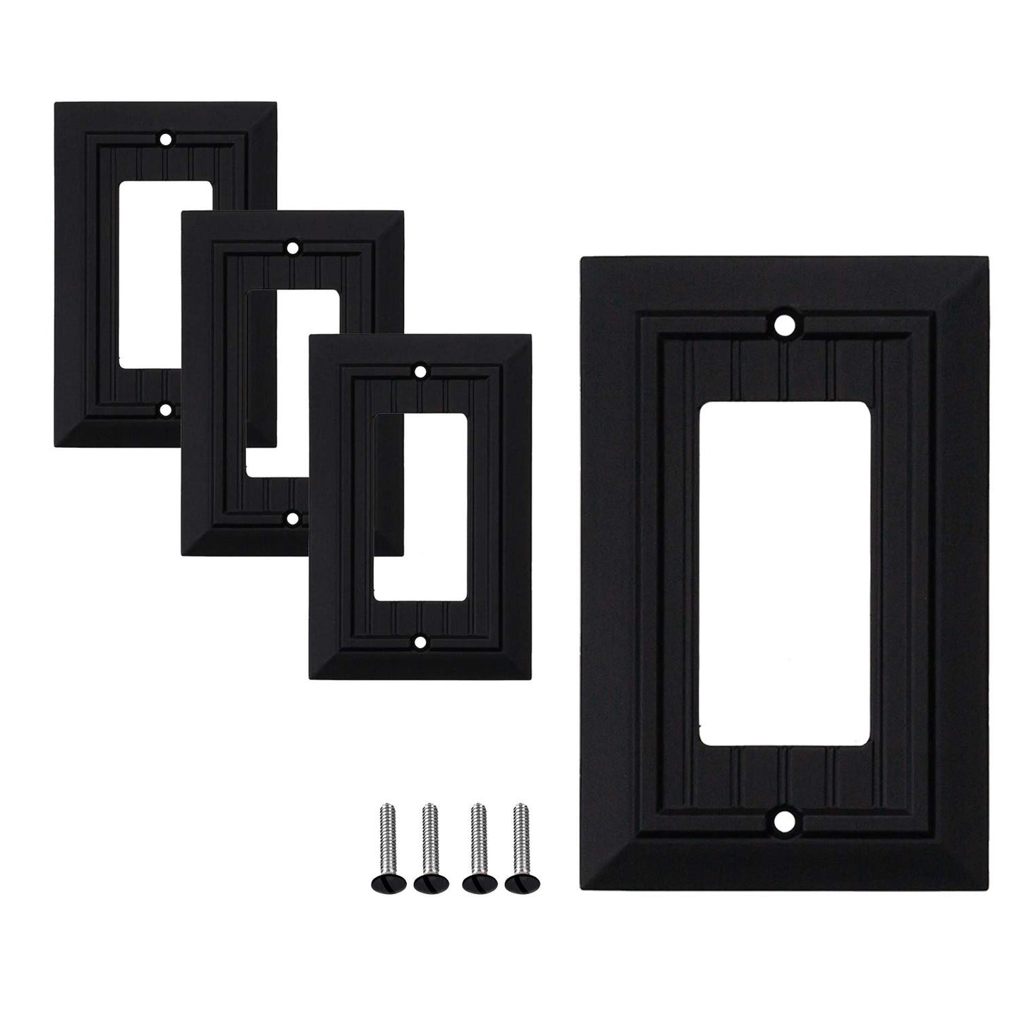 Beaded Elegance Wall Plate Collection - Black