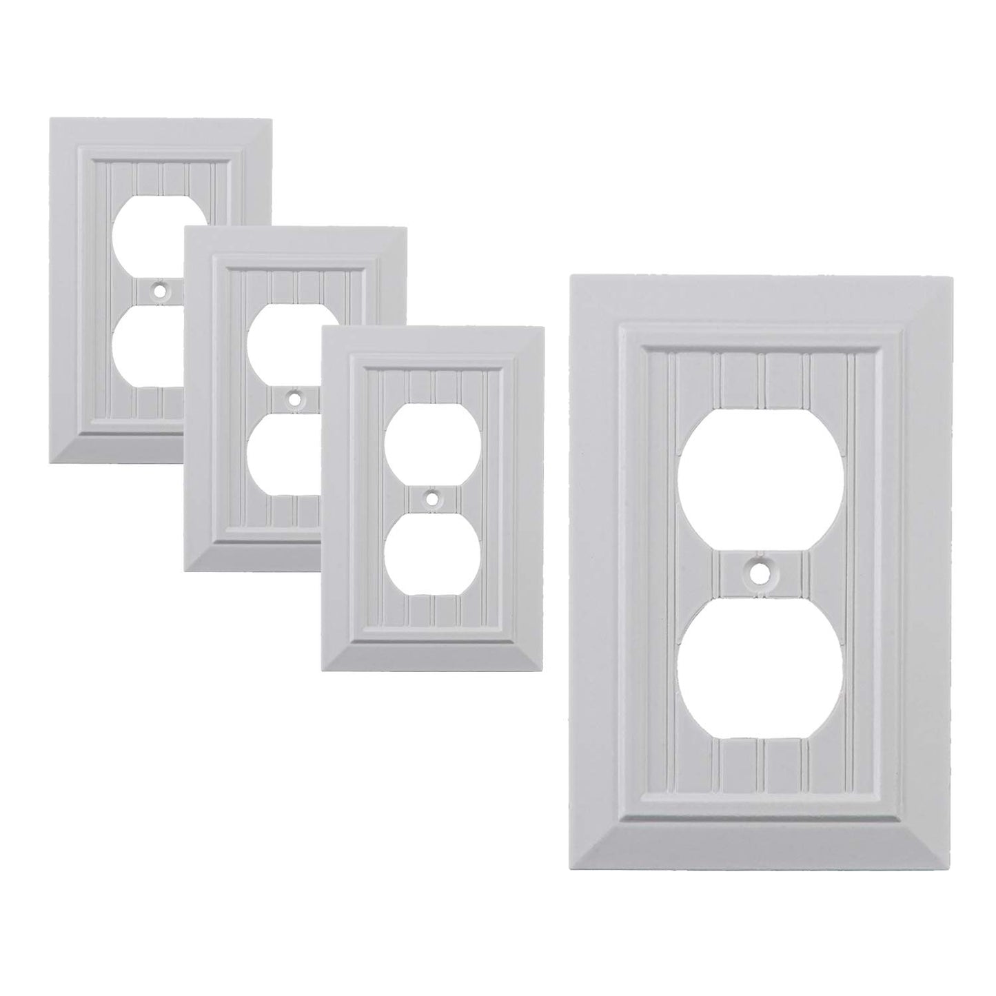 Beaded Elegance Wall Plate Collection - White