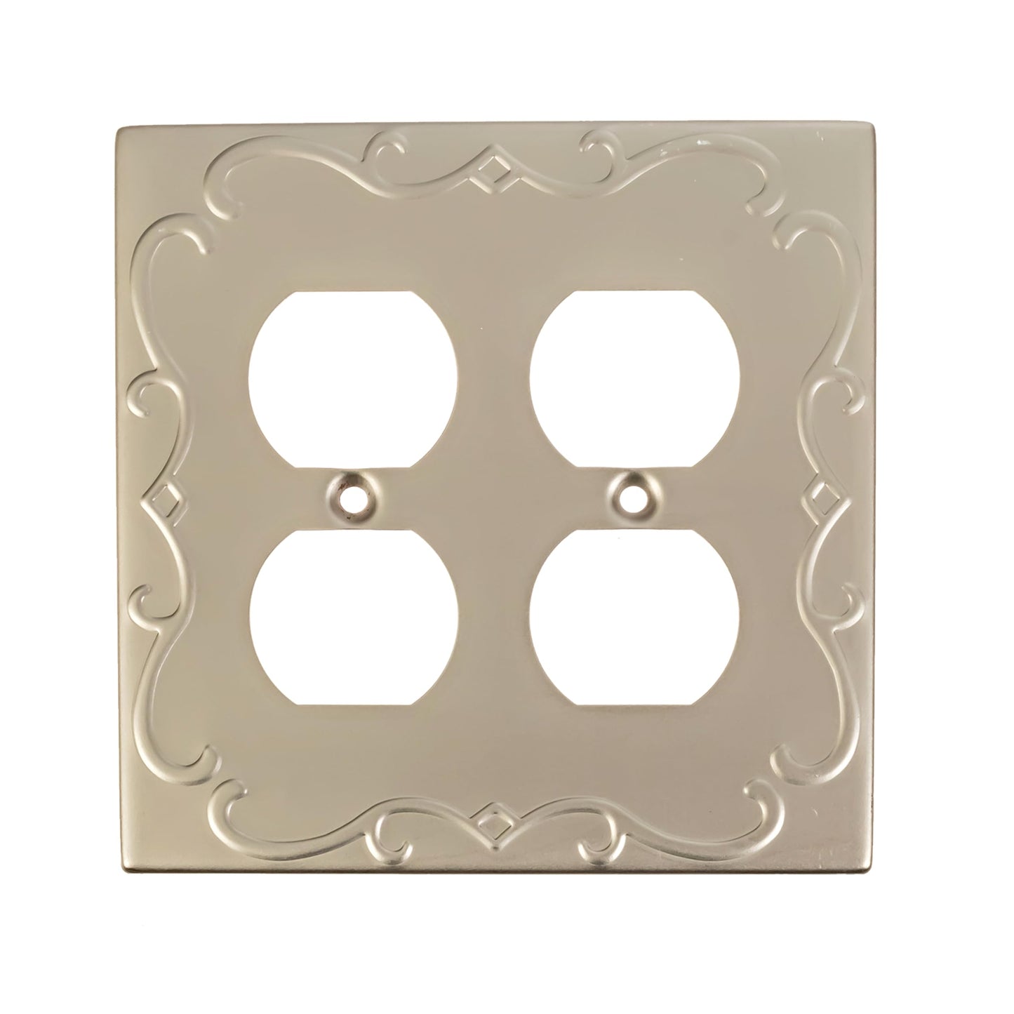 Regal Scrollwork Wall Plates Collection - Satin Satin Nickel