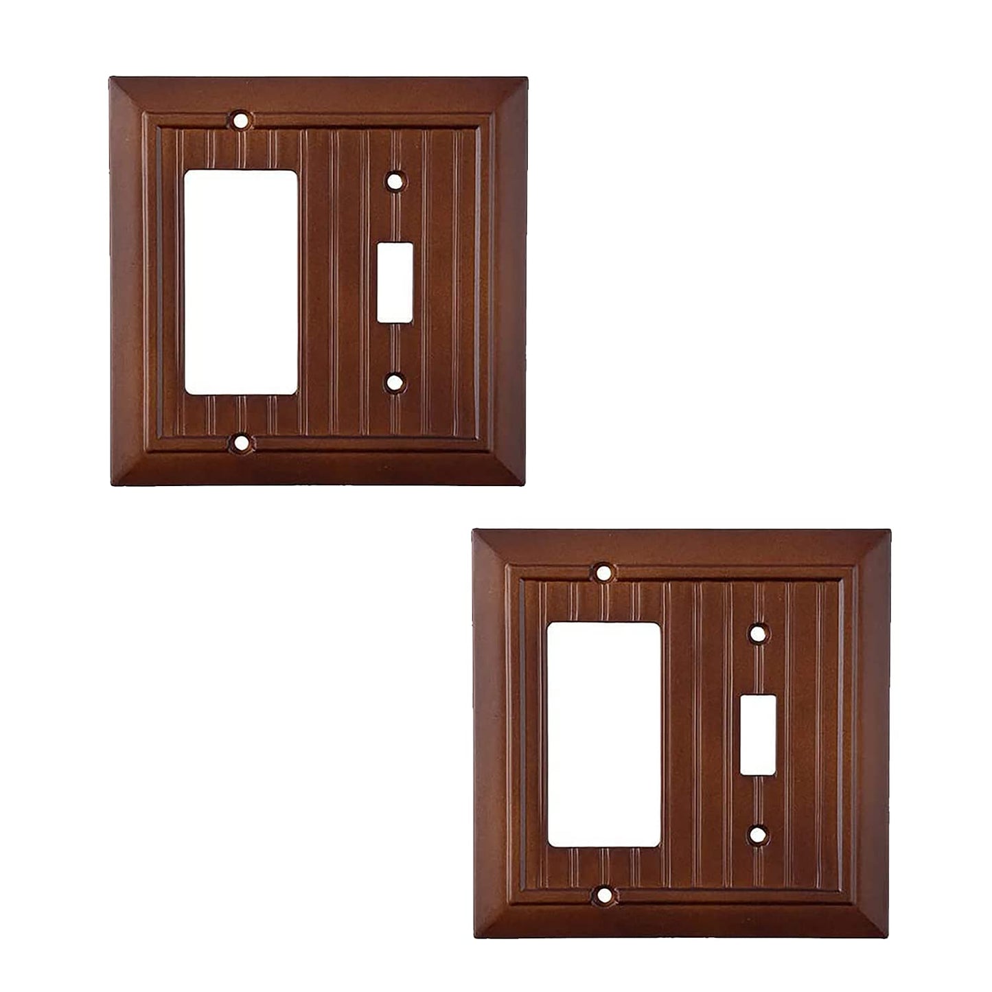 Beaded Elegance Wall Plate Collection - Mahogany