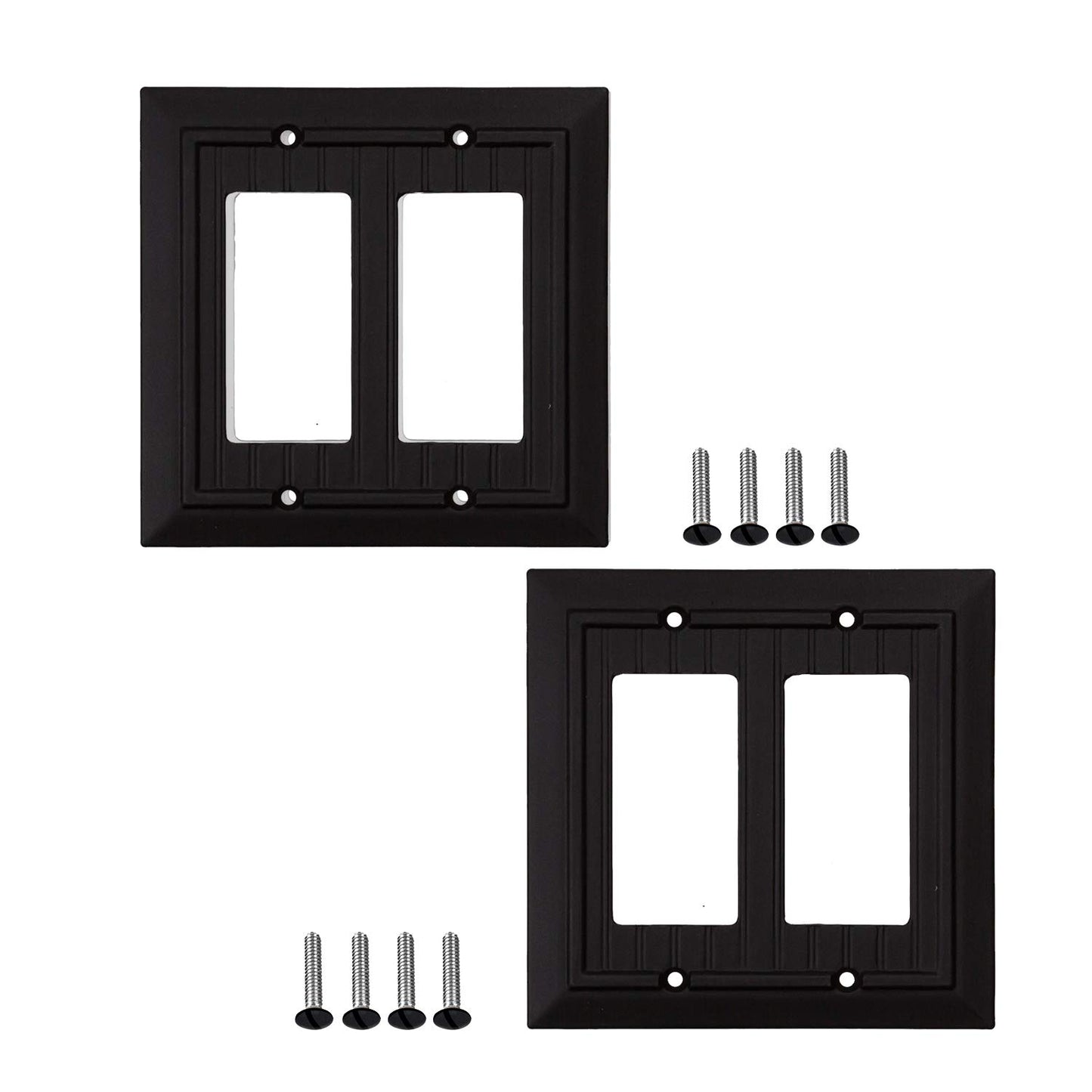 Beaded Elegance Wall Plate Collection - Black