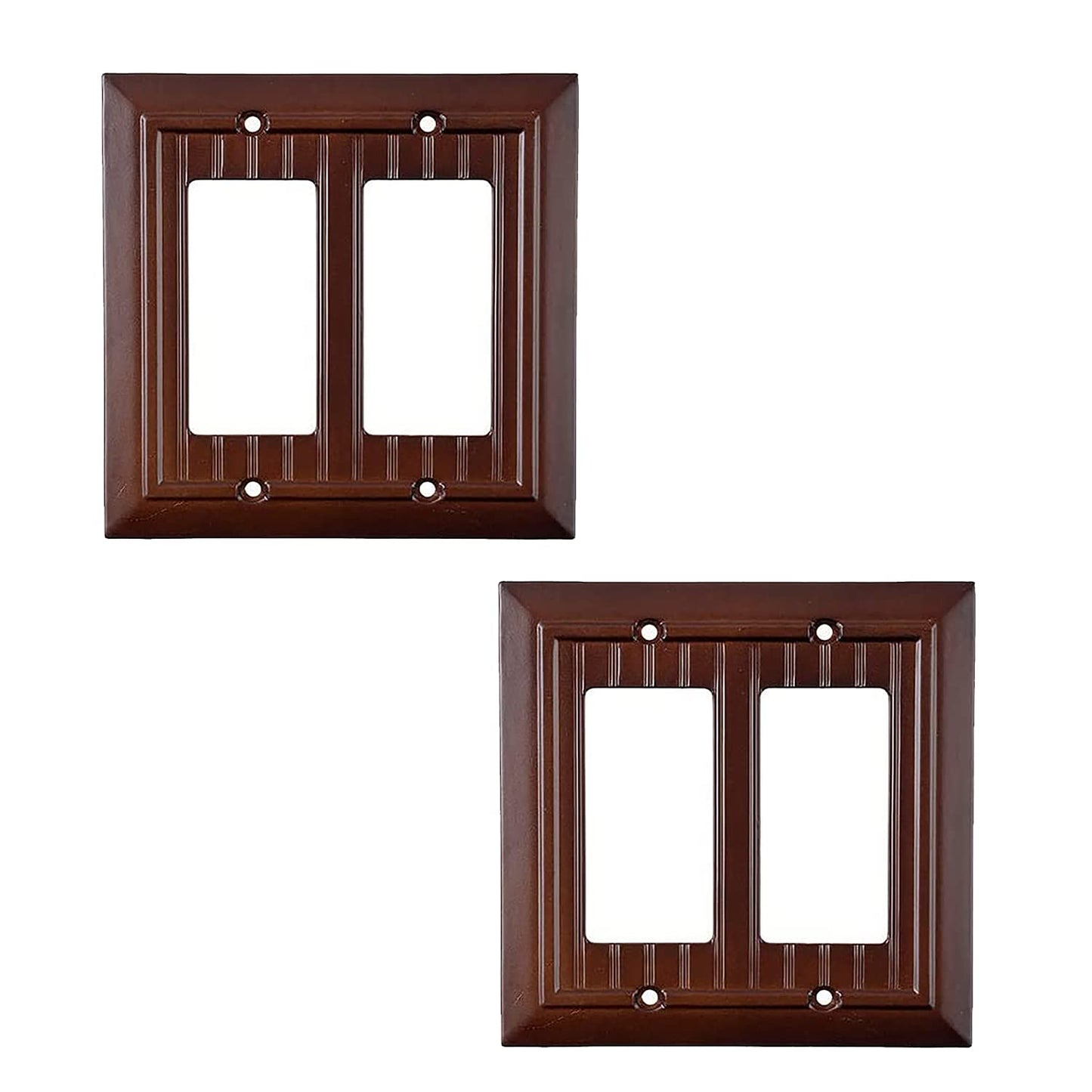 Beaded Elegance Wall Plate Collection - Mahogany