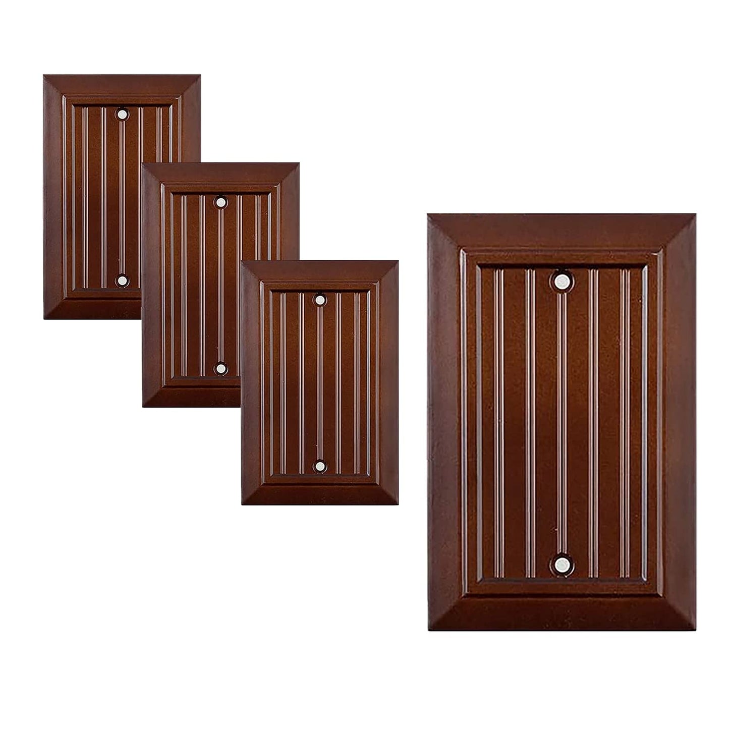 Beaded Elegance Wall Plate Collection - Mahogany