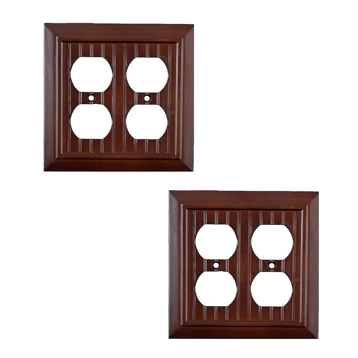 Beaded Elegance Wall Plate Collection - Mahogany