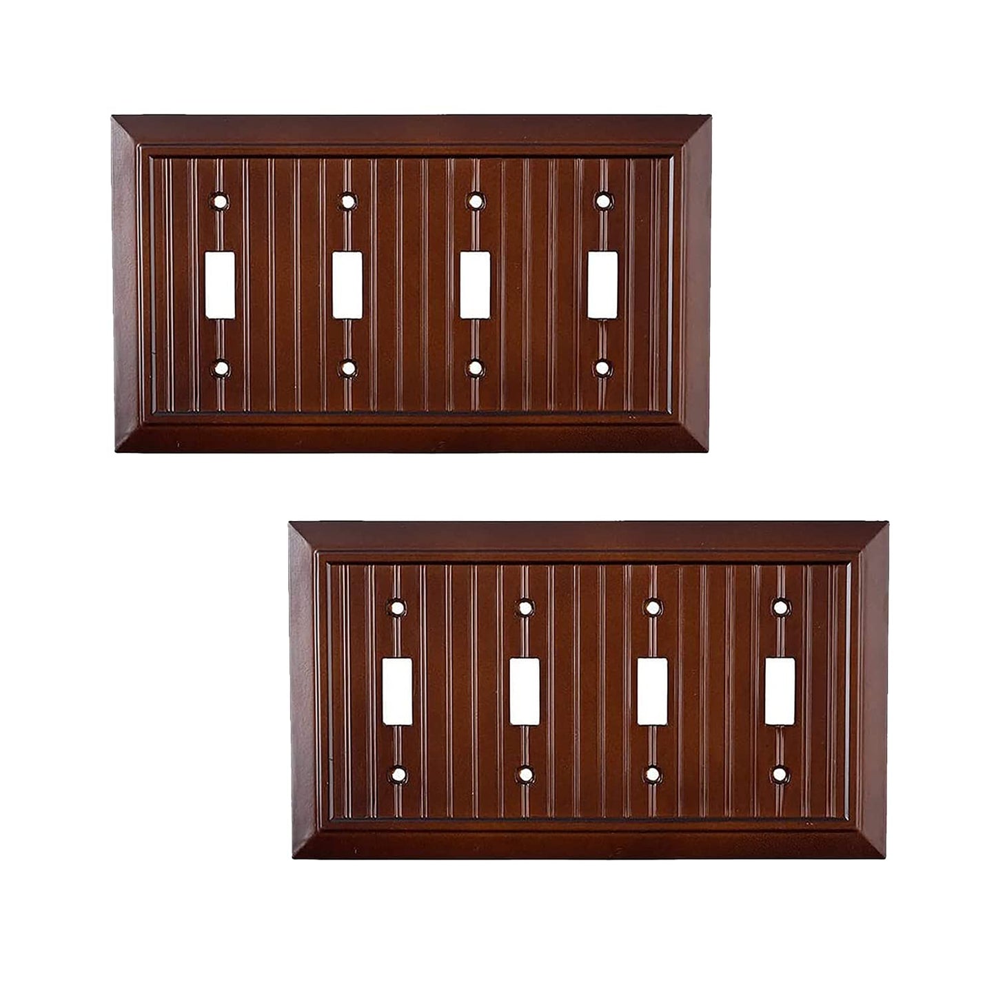 Beaded Elegance Wall Plate Collection - Mahogany