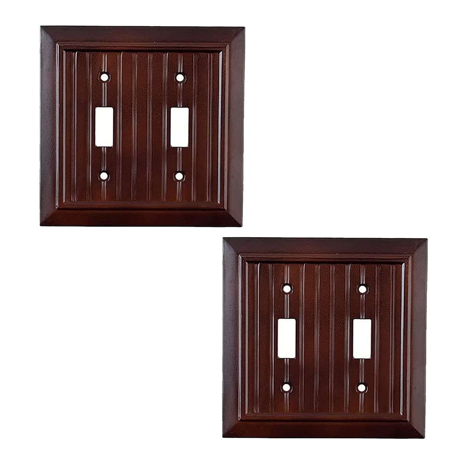 Beaded Elegance Wall Plate Collection - Mahogany