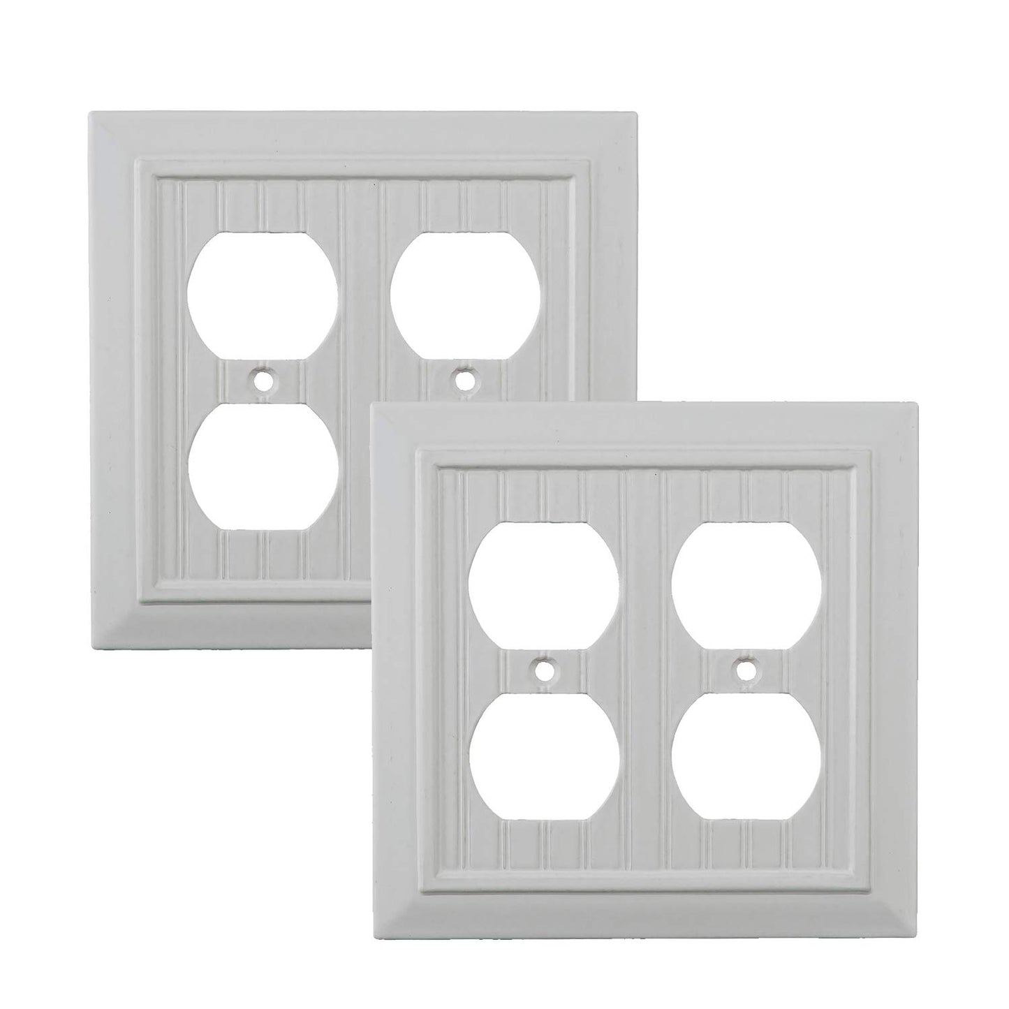 Beaded Elegance Wall Plate Collection - White