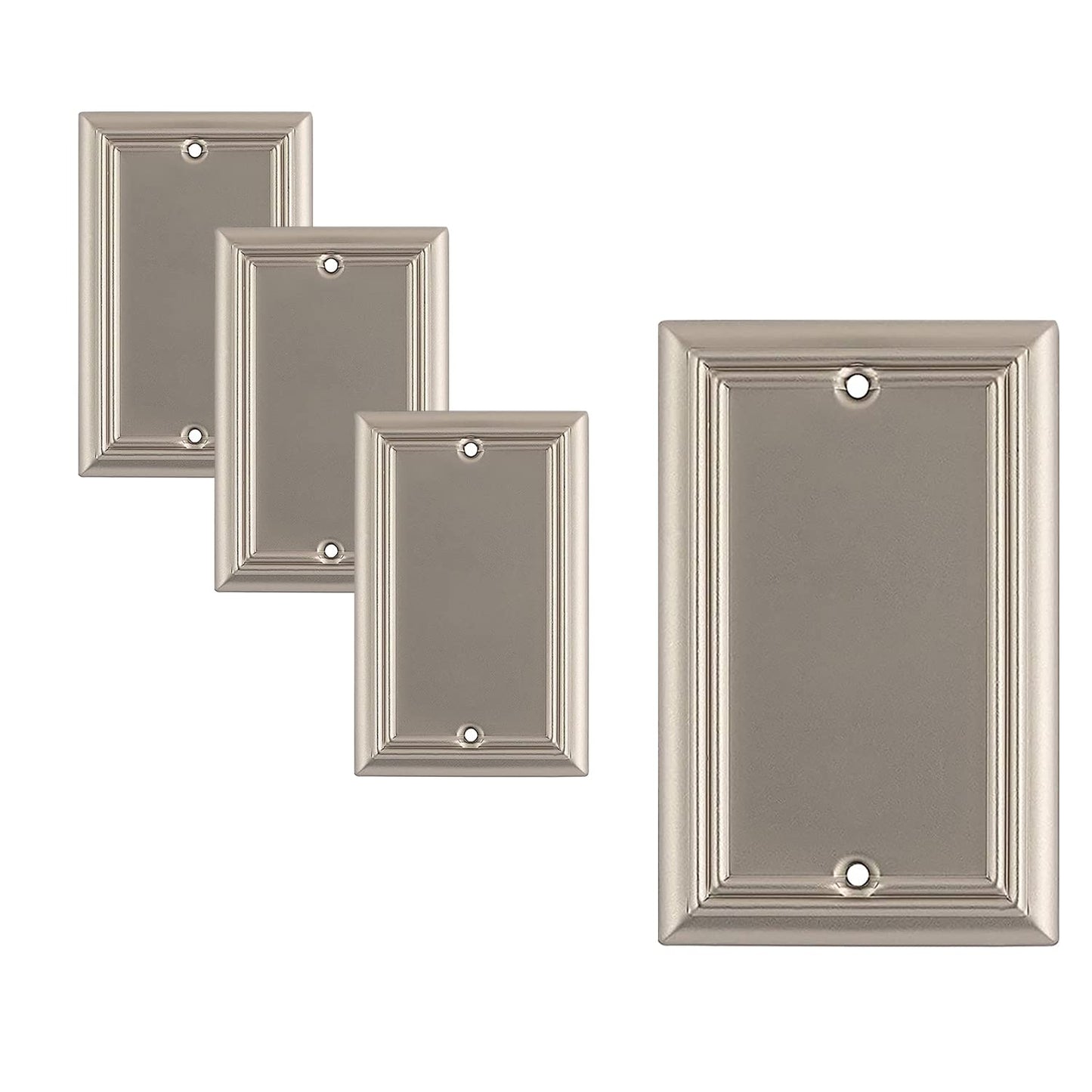 Luxe Essence Wall Plate Collection - Satin Nickel