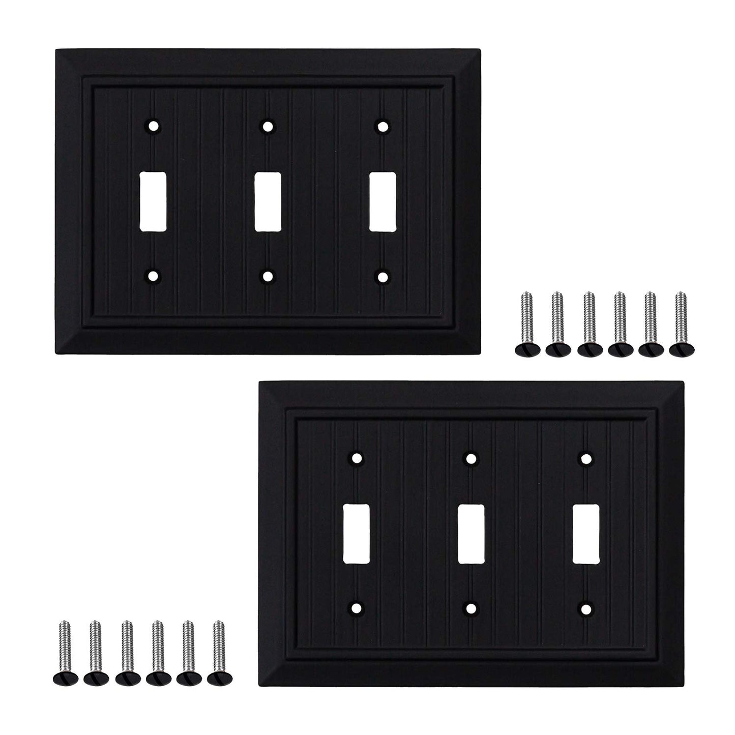 Beaded Elegance Wall Plate Collection - Black