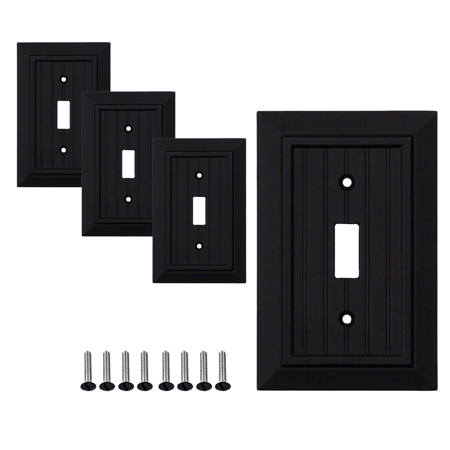 Beaded Elegance Wall Plate Collection - Black