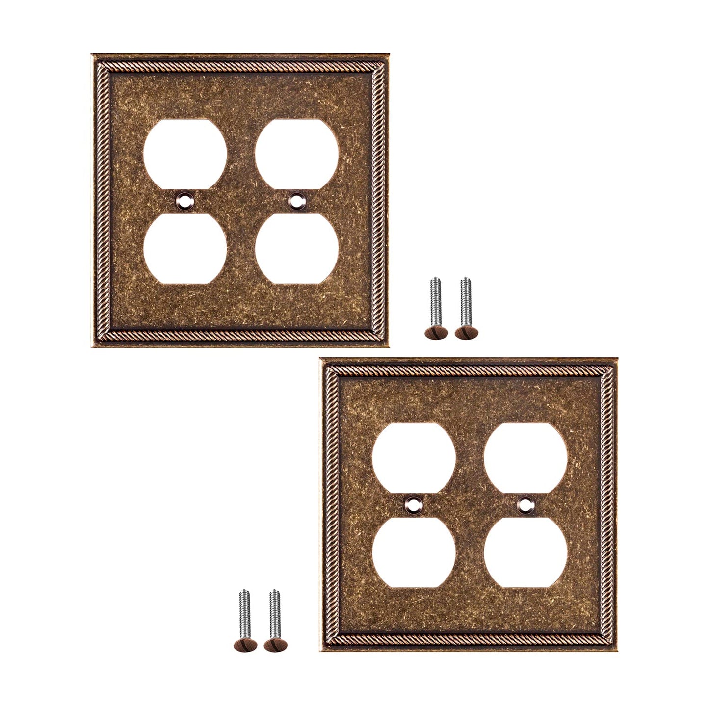 Antique Elegance Wall Plate Collection - Sponged Bronze