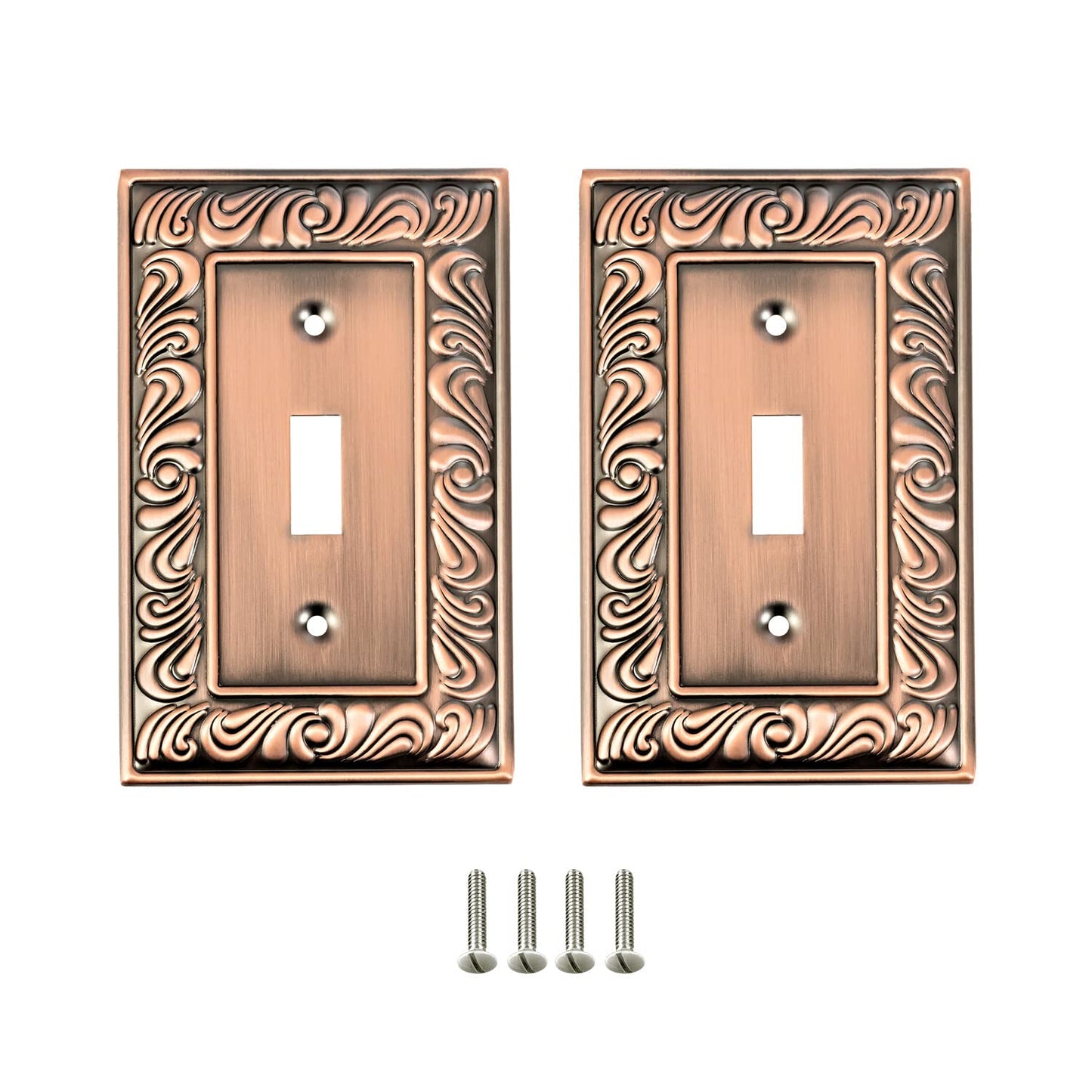 Baroque Brilliance Wall Plate Collection - Antique Copper