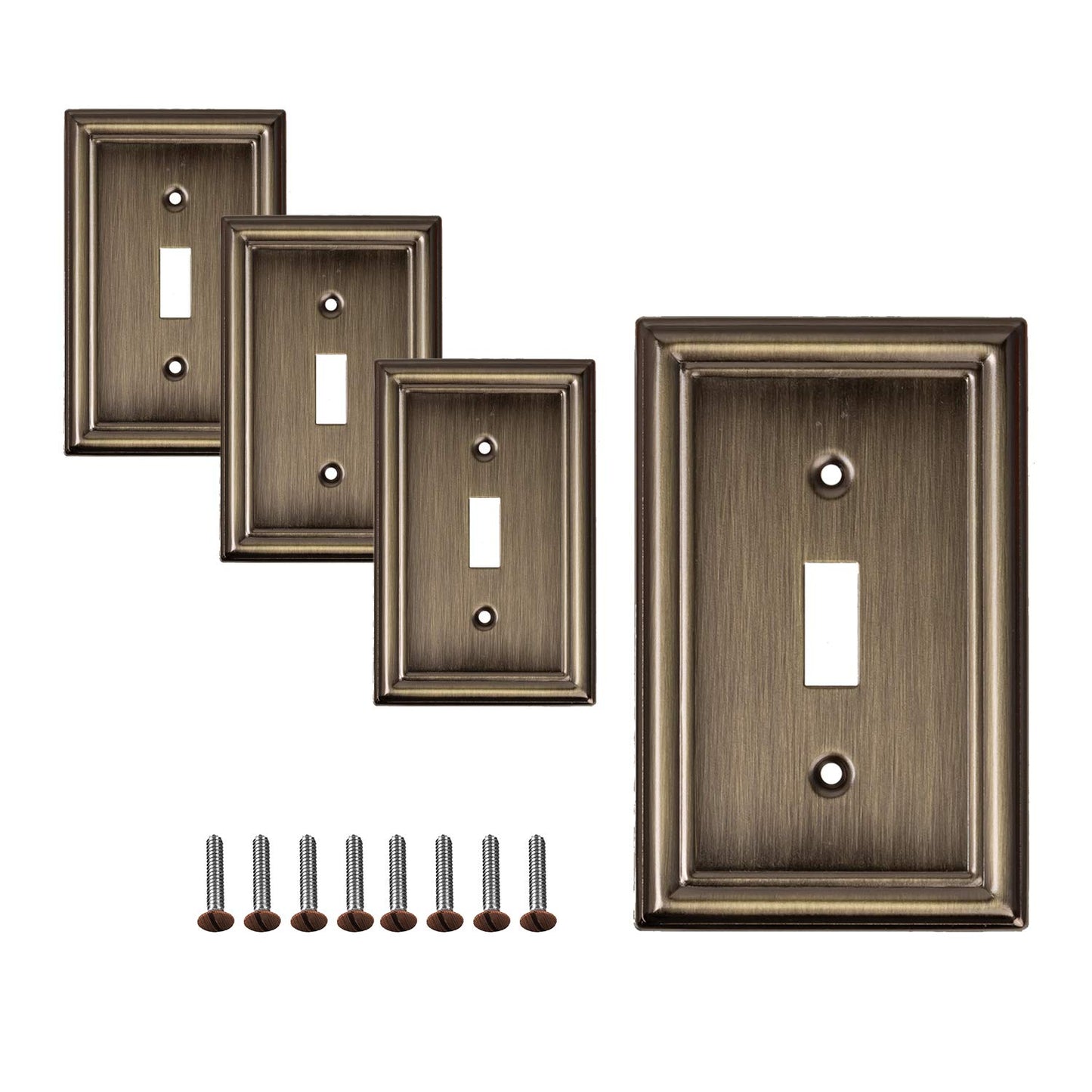 Luxe Essence Wall Plate Collection - Antique Brass