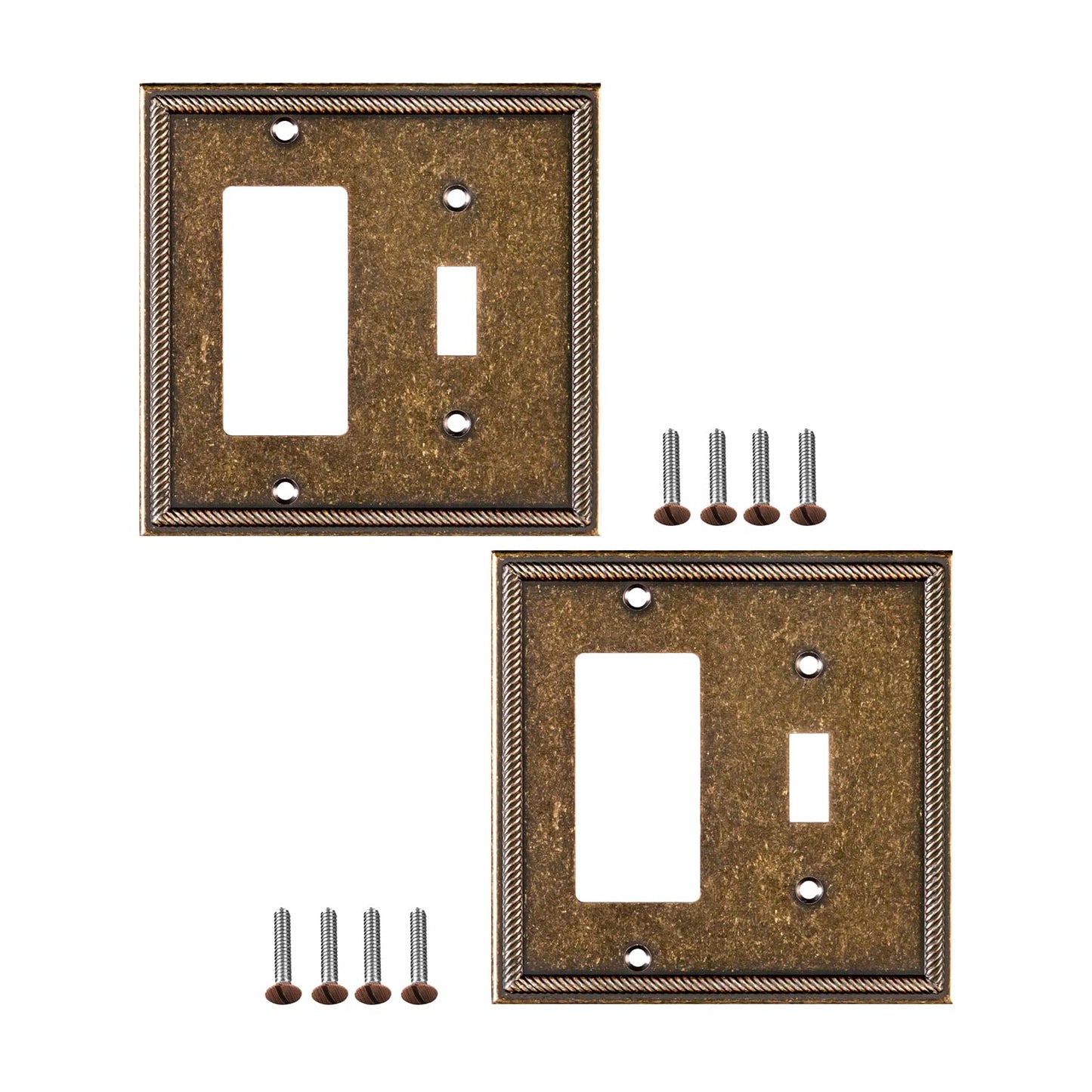 Antique Elegance Wall Plate Collection - Sponged Bronze