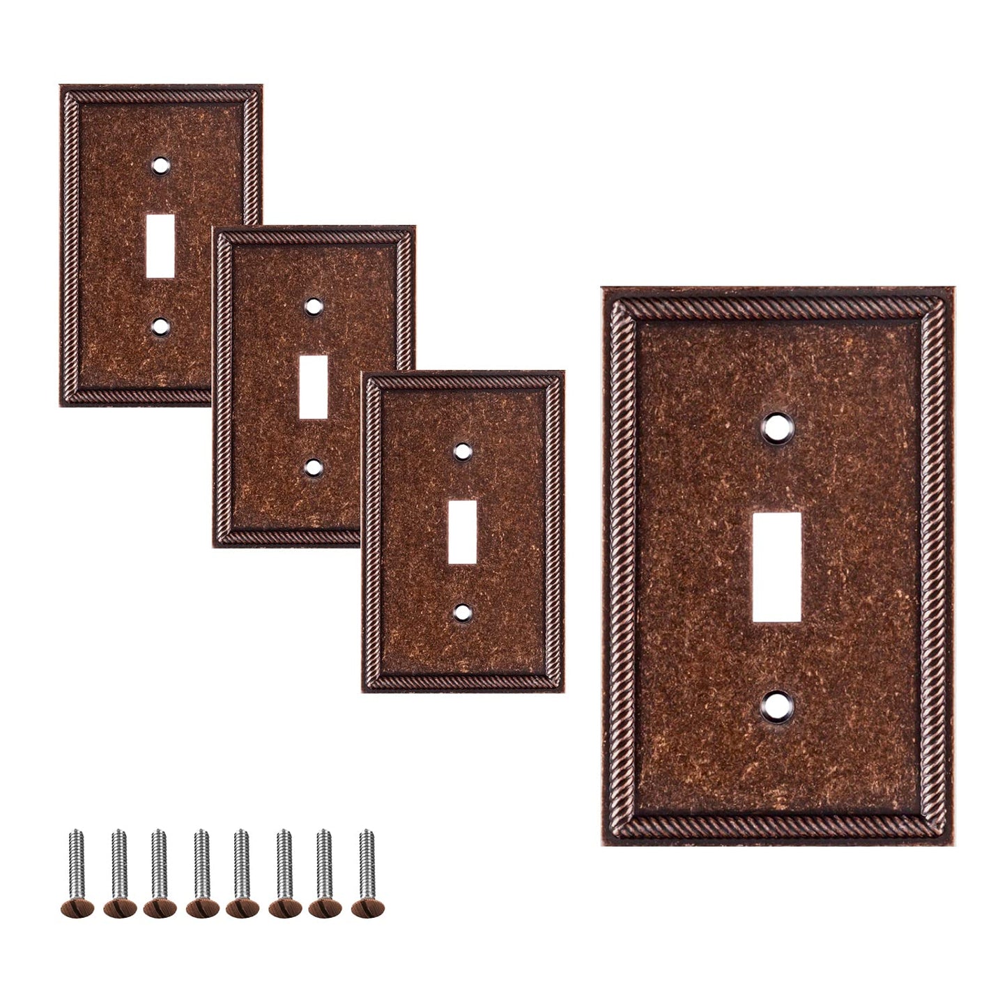 Antique Elegance Wall Plates Collection - Sponged Copper