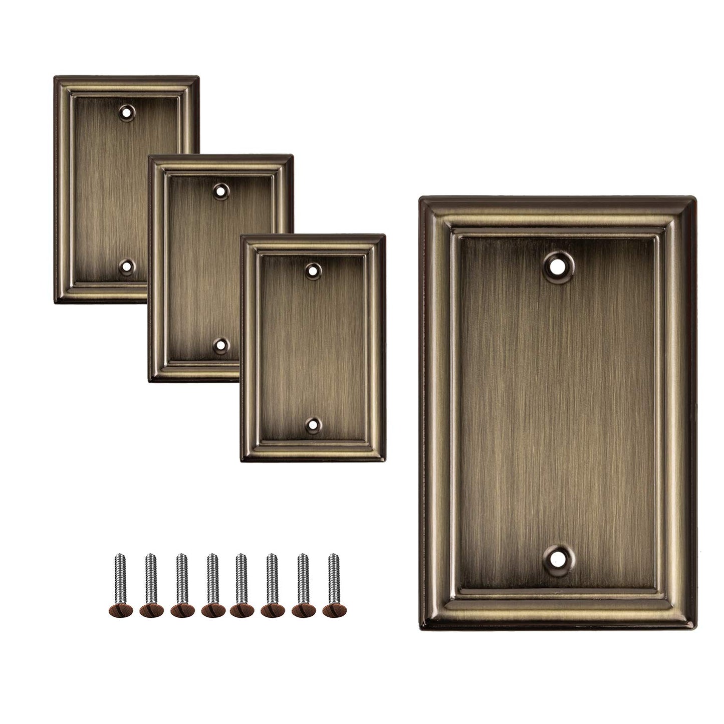 Luxe Essence Wall Plate Collection - Antique Brass