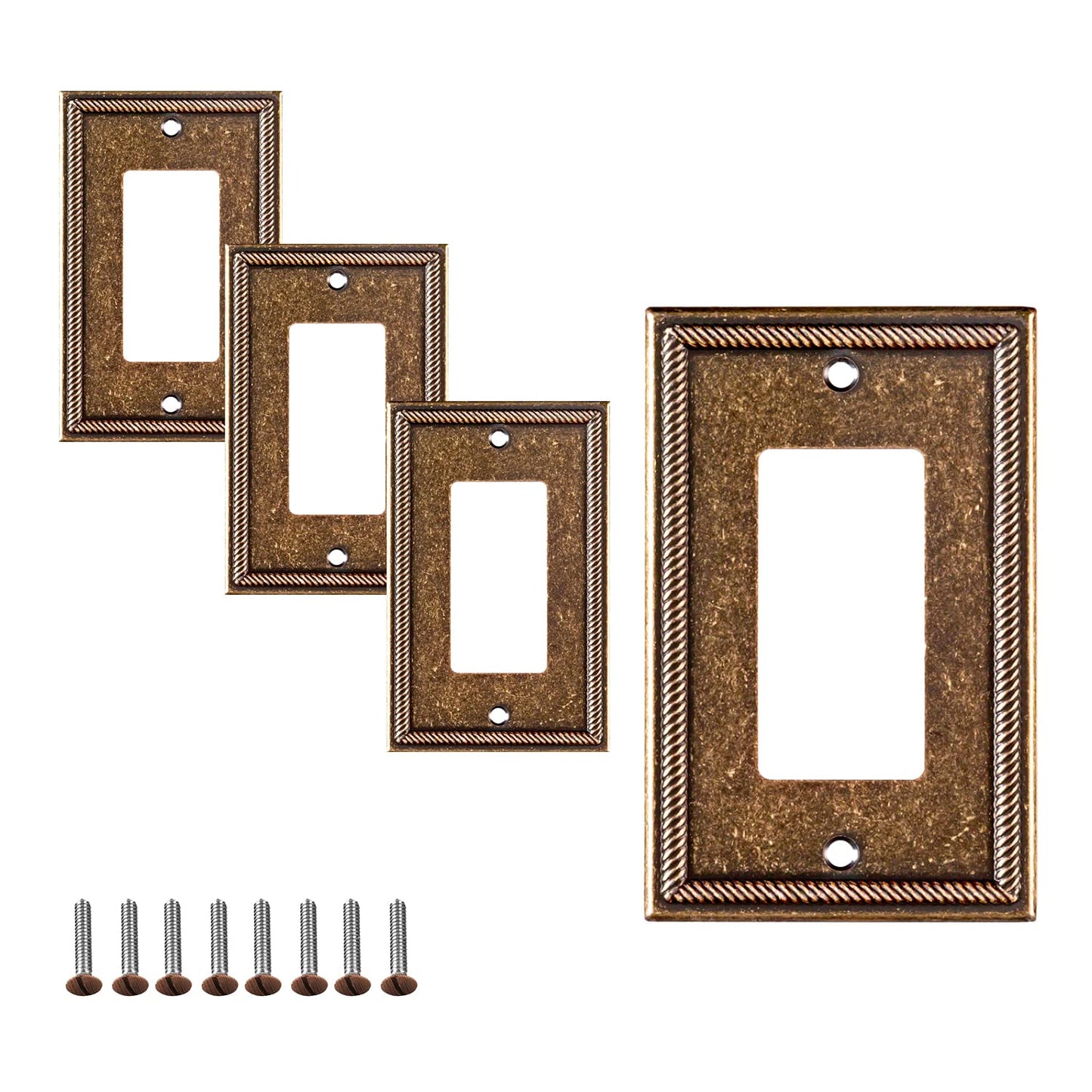 Antique Elegance Wall Plate Collection - Sponged Bronze