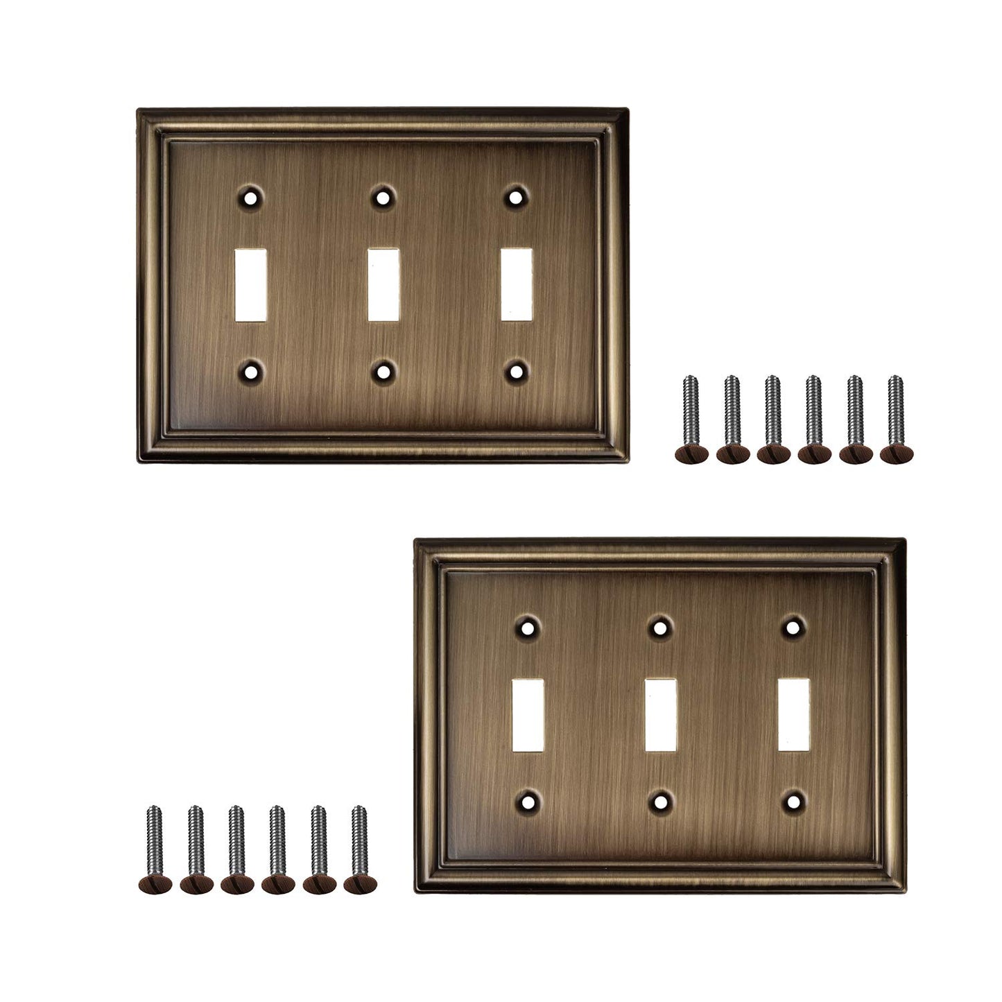 Luxe Essence Wall Plate Collection - Antique Brass