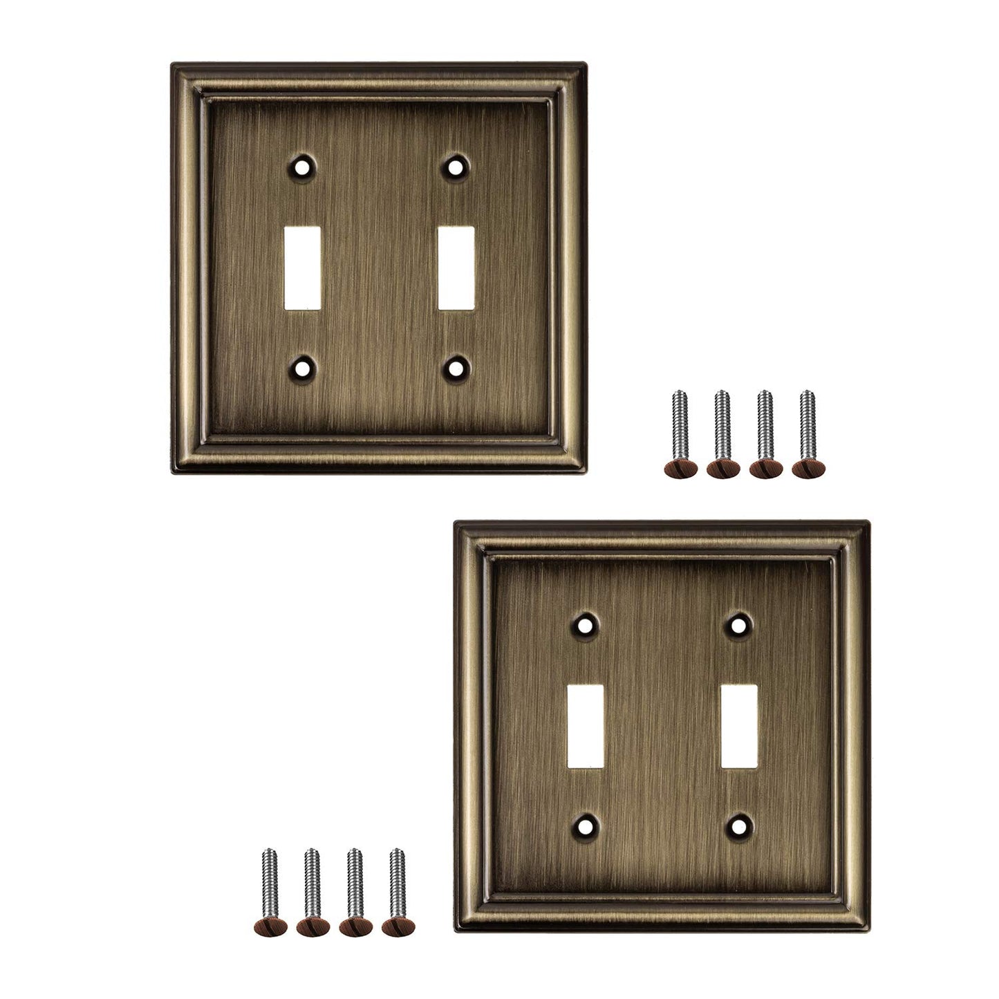 Luxe Essence Wall Plate Collection - Antique Brass