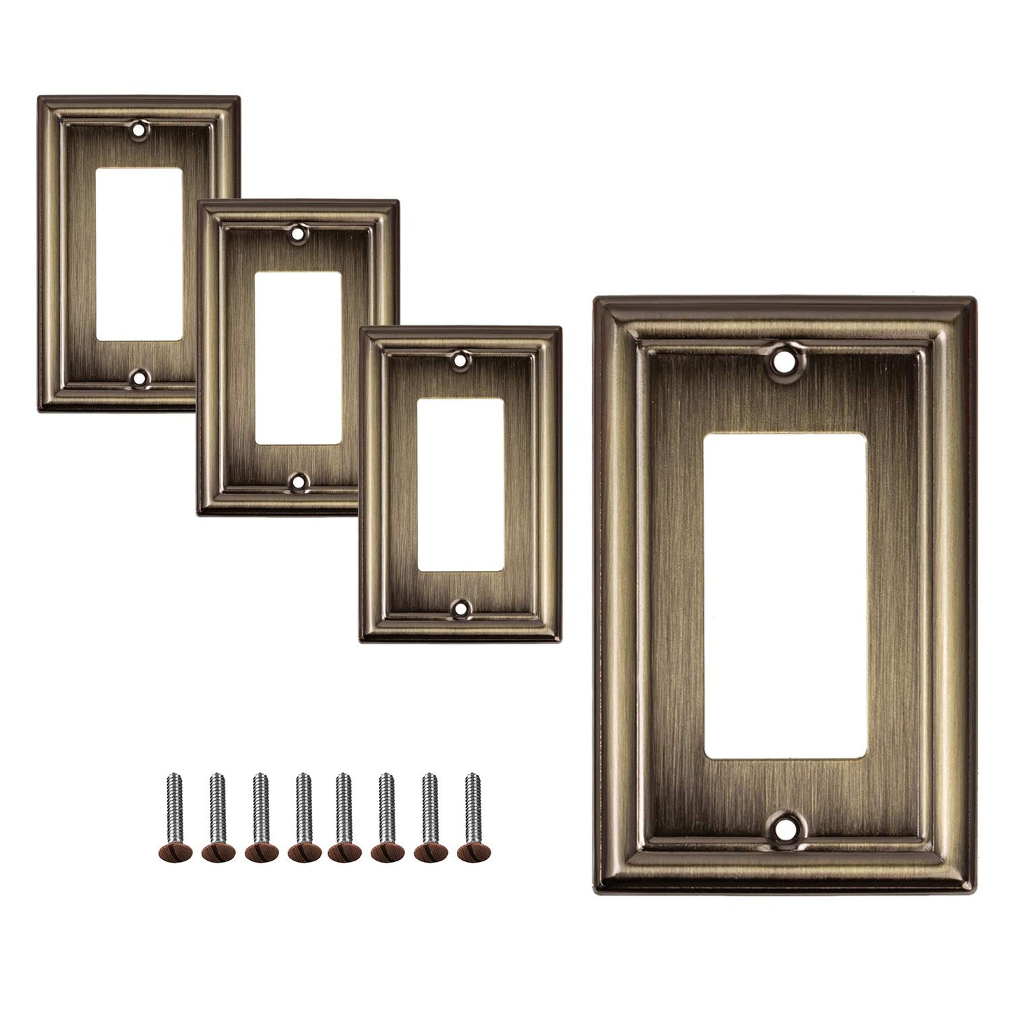 Luxe Essence Wall Plate Collection - Antique Brass