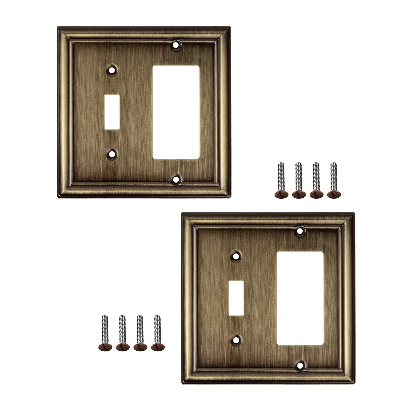 Luxe Essence Wall Plate Collection - Antique Brass