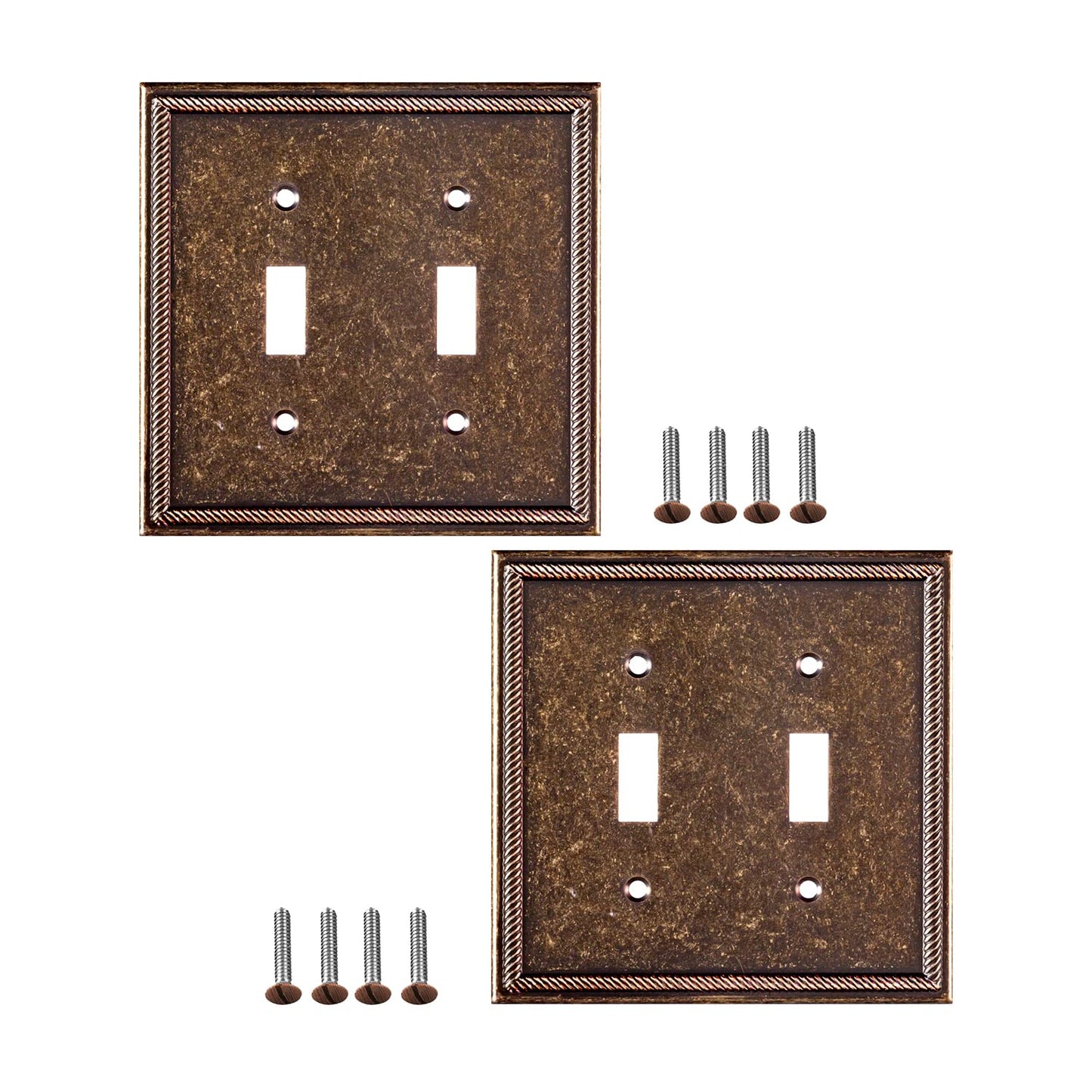 Antique Elegance Wall Plate Collection - Sponged Bronze