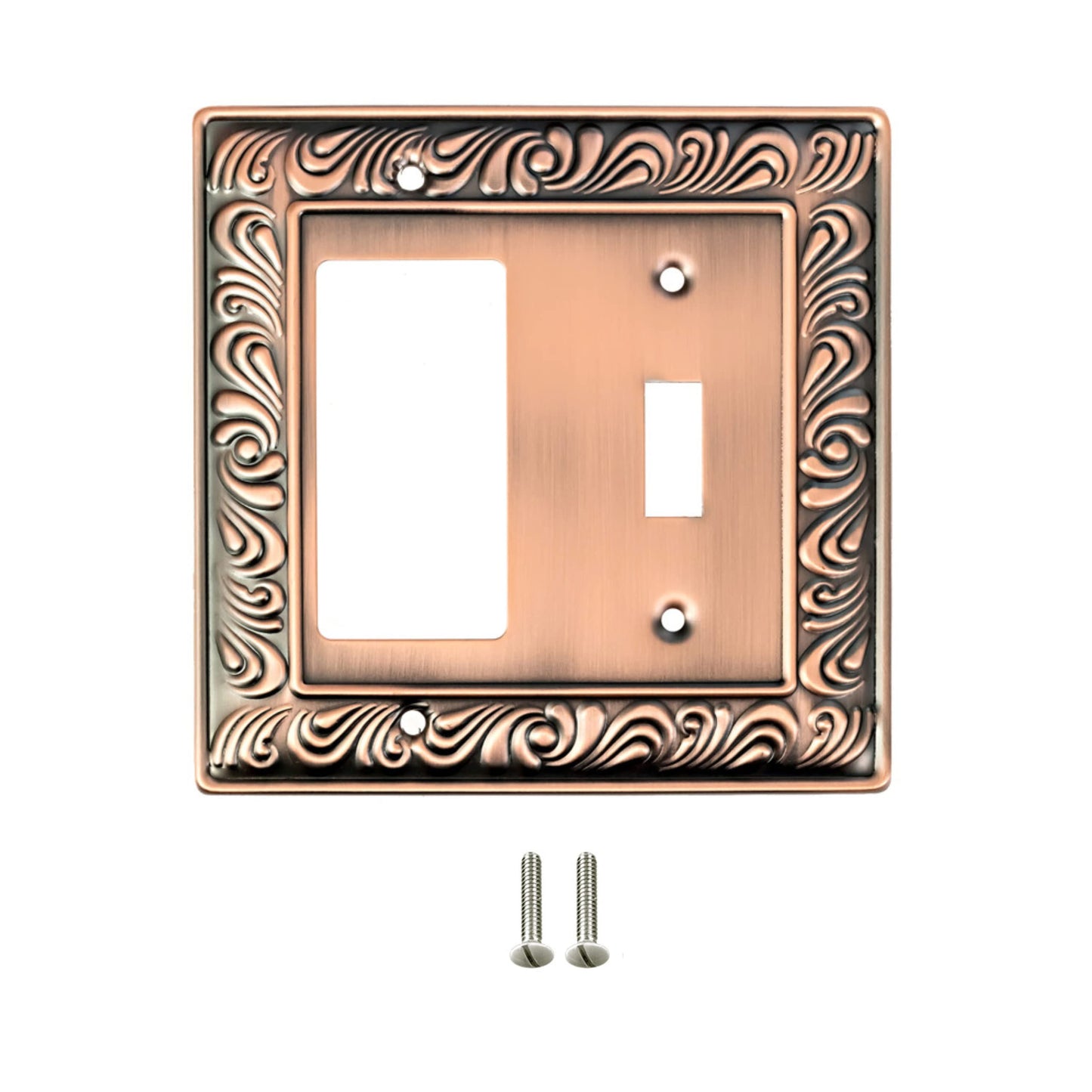 Baroque Brilliance Wall Plate Collection - Antique Copper