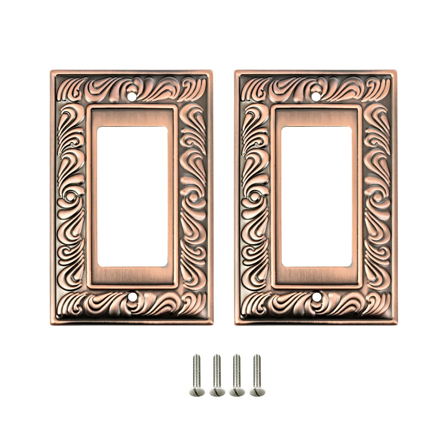 Baroque Brilliance Wall Plate Collection - Antique Copper