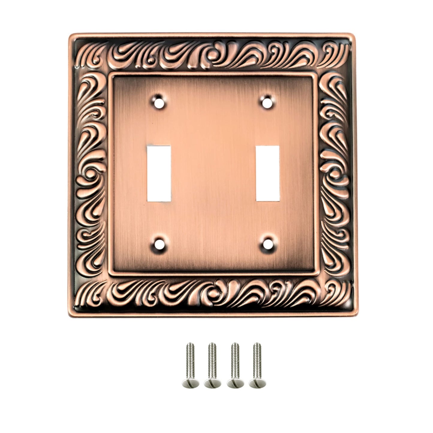 Baroque Brilliance Wall Plate Collection - Antique Copper