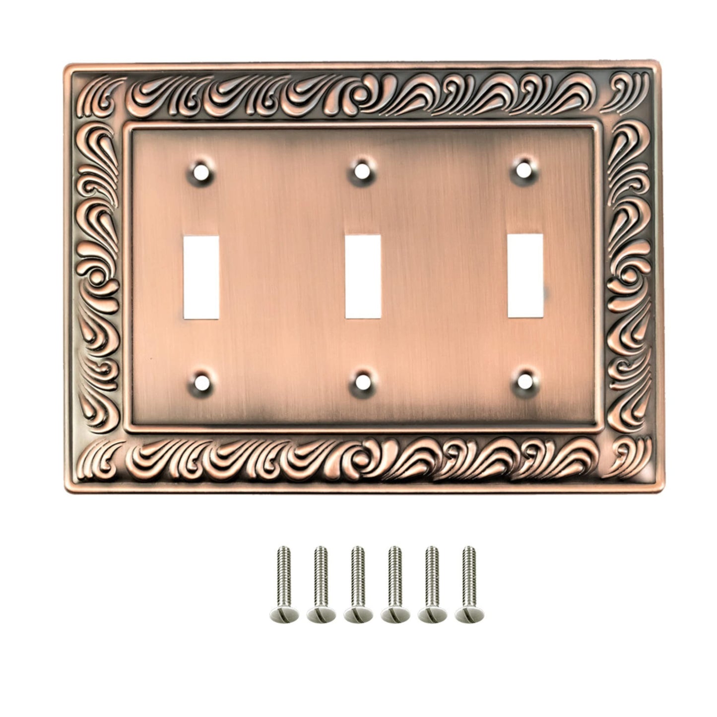 Baroque Brilliance Wall Plate Collection - Antique Copper