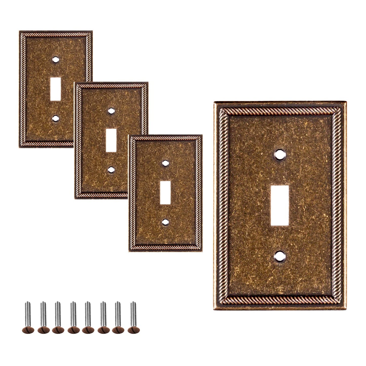 Antique Elegance Wall Plate Collection - Sponged Bronze