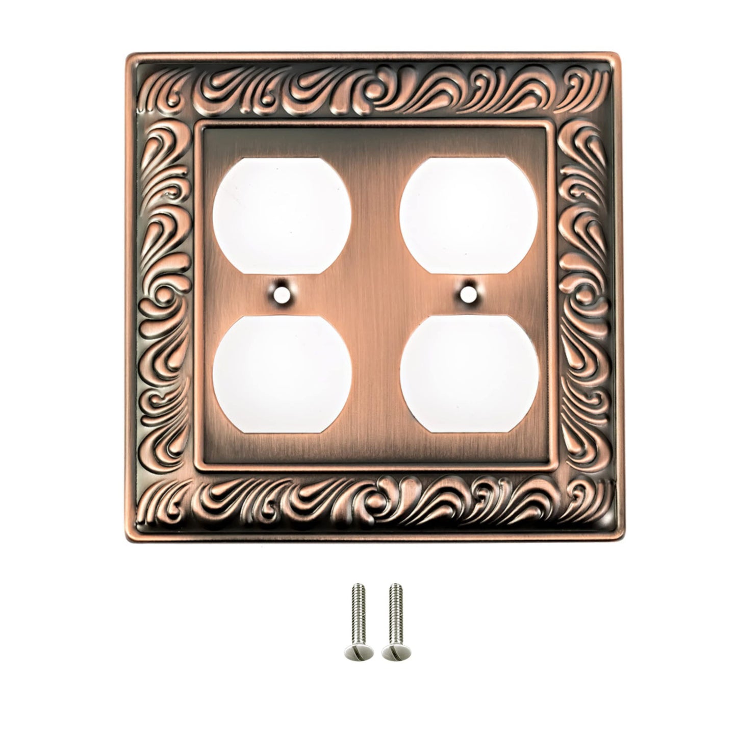 Baroque Brilliance Wall Plate Collection - Antique Copper